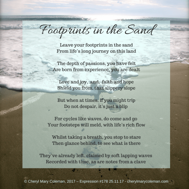 Footprints in the sand