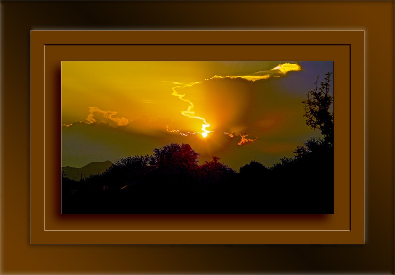 Sunsets &amp; Yard Flowers September 2012